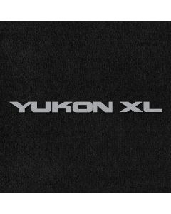 Lloyd Mats ® - Velourtex Black Front Floor Mats For GMC Yukon XL with Silver Yukon XL Embroidery