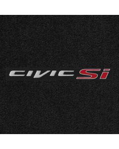 Lloyd Mats Velourtex Black Front Floor Mats For Honda Civic, Logo