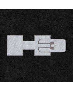 Lloyd Mats Velourtex Black Front Floor Mats For Hummer H3, Logo
