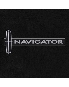 Lloyd Mats Velourtex Black Front Floor Mats For Lincoln Navigator, Logo