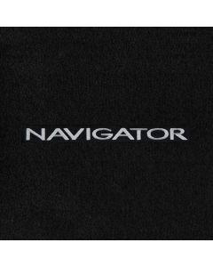 Lloyd Mats Velourtex Black Front Floor Mats For Lincoln Navigator, Logo