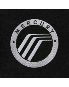 Lloyd Mats Velourtex Black Front Floor Mats For Mercury Grand Marquis, Logo