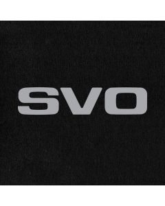 Lloyd Mats Velourtex Black Front Floor Mats For Mustang SVO, Logo