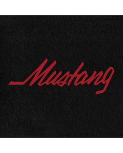 Lloyd Mats Velourtex Black Front Floor Mats For Mustang, Logo