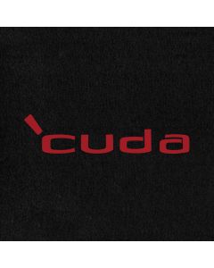 Lloyd Mats Velourtex Black Front Floor Mats For Plymouth Barracuda, Logo