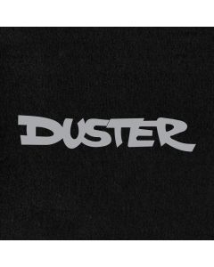 Lloyd Mats Velourtex Black Front Floor Mats For Plymouth Duster, Logo