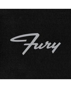 Lloyd Mats Velourtex Black Front Floor Mats For Plymouth Fury, Logo
