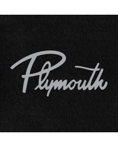Lloyd Mats Velourtex Black Front Floor Mats For Plymouth Road Runner, Logo