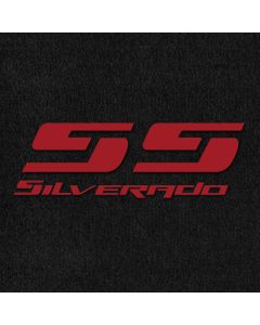Lloyd Mats Velourtex Black Front Floor Mats For Silverado SS, Logo