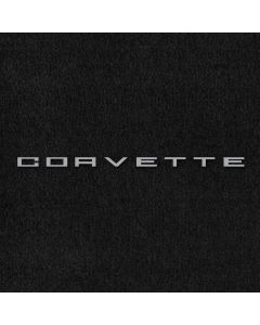 Lloyd Mats Velourtex Black Small Deck Mat For Corvette Convertible, Logo