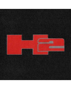 Lloyd Mats Velourtex Black Standard Cargo Mat For Hummer H2, Logo