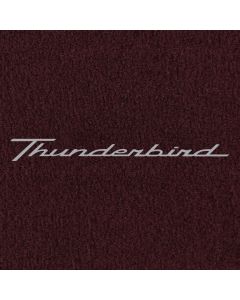 Lloyd Mats Velourtex Burgundy Front Floor Mats For Ford Thunderbird, Logo