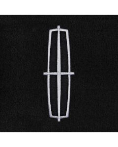 Lloyd Mats Velourtex Ebony 1PC 2nd Row Floor Mat For Lincoln Mark LT, Logo