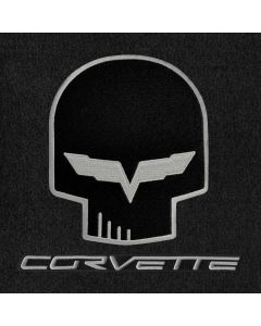 Lloyd Mats Velourtex Ebony 3PC Floor Mats For Chevrolet Corvette, Logo
