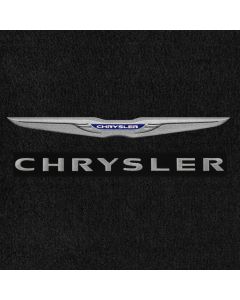 Lloyd Mats Velourtex Ebony 3PC Floor Mats For Chrysler with Chrysler Wings and Silver Lettering, Logo