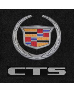 Lloyd Mats Velourtex Ebony 4PC Floor Mats For Cadillac CTS Coupe RWD, Logo