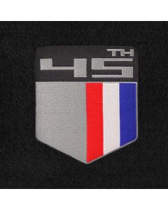 Lloyd Mats Velourtex Ebony Front Floor Mats For Camaro 45th Anniversary, Logo