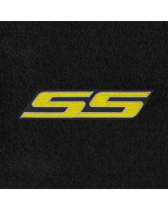 Lloyd Mats Velourtex Ebony Front Floor Mats For Camaro SS, Logo