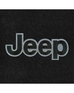 Lloyd Mats Velourtex Ebony Front Floor Mats For Custom Jeep, Logo