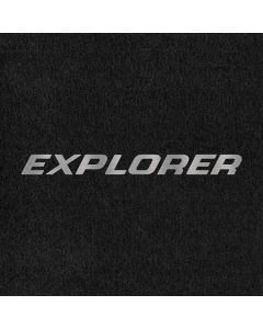 Lloyd Mats ® - Velourtex Ebony Front Floor Mats For Ford Explorer with Explorer Embroidered