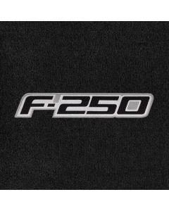 Lloyd Mats Velourtex Ebony Front Floor Mats For Ford F-250, Logo