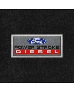 Lloyd Mats Velourtex Ebony Front Floor Mats For Ford F-350 Super Duty, Logo