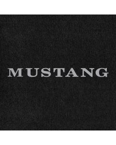 Lloyd Mats Velourtex Ebony Front Floor Mats For Ford Mustang, Logo