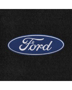 Lloyd Mats Velourtex Ebony Front Floor Mats For Ford Pinto, Logo
