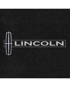 Lloyd Mats Velourtex Ebony Front Floor Mats For Lincoln, Logo