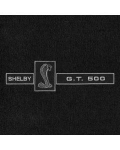 Lloyd Mats Velourtex Ebony Front Floor Mats For Mustang Shelby, Logo