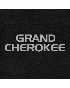 Lloyd Mats ® - Velourtex Ebony Standard Cargo Mat For Grand Cherokee with Silver Grand Cherokee Embroidery