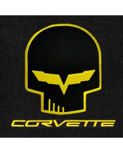Lloyd Mats Velourtex Ebony Standard Deck Mat For Chevrolet Corvette, Logo