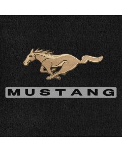 Lloyd Mats Velourtex Ebony Standard Trunk Mat For Ford Mustang, Logo