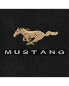 Lloyd Mats Velourtex Ebony Standard Trunk Mat For Ford Mustang, Logo