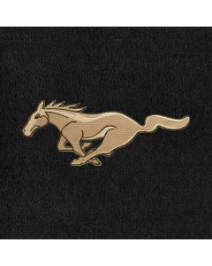 Lloyd Mats Velourtex Ebony Standard Trunk Mat For Ford Mustang, Logo