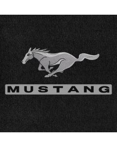 Lloyd Mats Velourtex Ebony Standard Trunk Mat For Ford Mustang, Logo