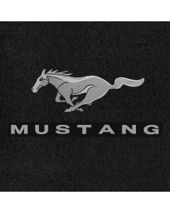 Lloyd Mats Velourtex Ebony Standard Trunk Mat For Ford Mustang, Logo