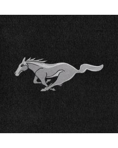 Lloyd Mats Velourtex Ebony Standard Trunk Mat For Ford Mustang, Logo