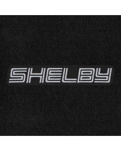 Lloyd Mats Velourtex Ebony Standard Trunk Mat For Mustang Shelby, Logo