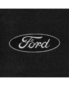 Lloyd Mats Velourtex Ebony Standard Trunk Mat For Mustang, Logo