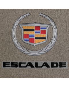 Lloyd Mats Velourtex Grey 3PC Floor Mats For Cadillac Escalade, Logo