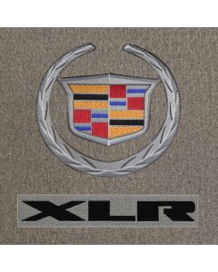 Lloyd Mats Velourtex Grey 3PC Floor Mats For Cadillac XLR, Logo