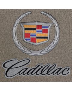 Lloyd Mats Velourtex Grey 5PC Floor Mats For Cadillac STS, Logo