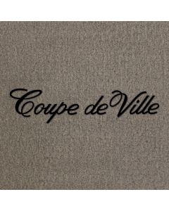Lloyd Mats Velourtex Grey Front Floor Mats For Cadillac DeVille Coupe, Logo