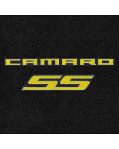 Lloyd Mats Velourtex Grey Front Floor Mats For Camaro SS, Logo