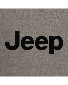 Lloyd Mats Velourtex Grey Front Floor Mats For Custom Jeep, Logo