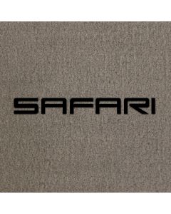 Lloyd Mats ® - Velourtex Grey Front Floor Mats For GMC Safari with Black Safari Embroidery