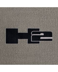 Lloyd Mats Velourtex Grey Standard Cargo Mat For Hummer H2, Logo