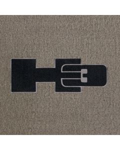 Lloyd Mats Velourtex Grey Standard Cargo Mat For Hummer H3, Logo