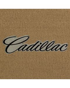 Lloyd Mats Velourtex Tan 5PC Floor Mats For Cadillac, Logo